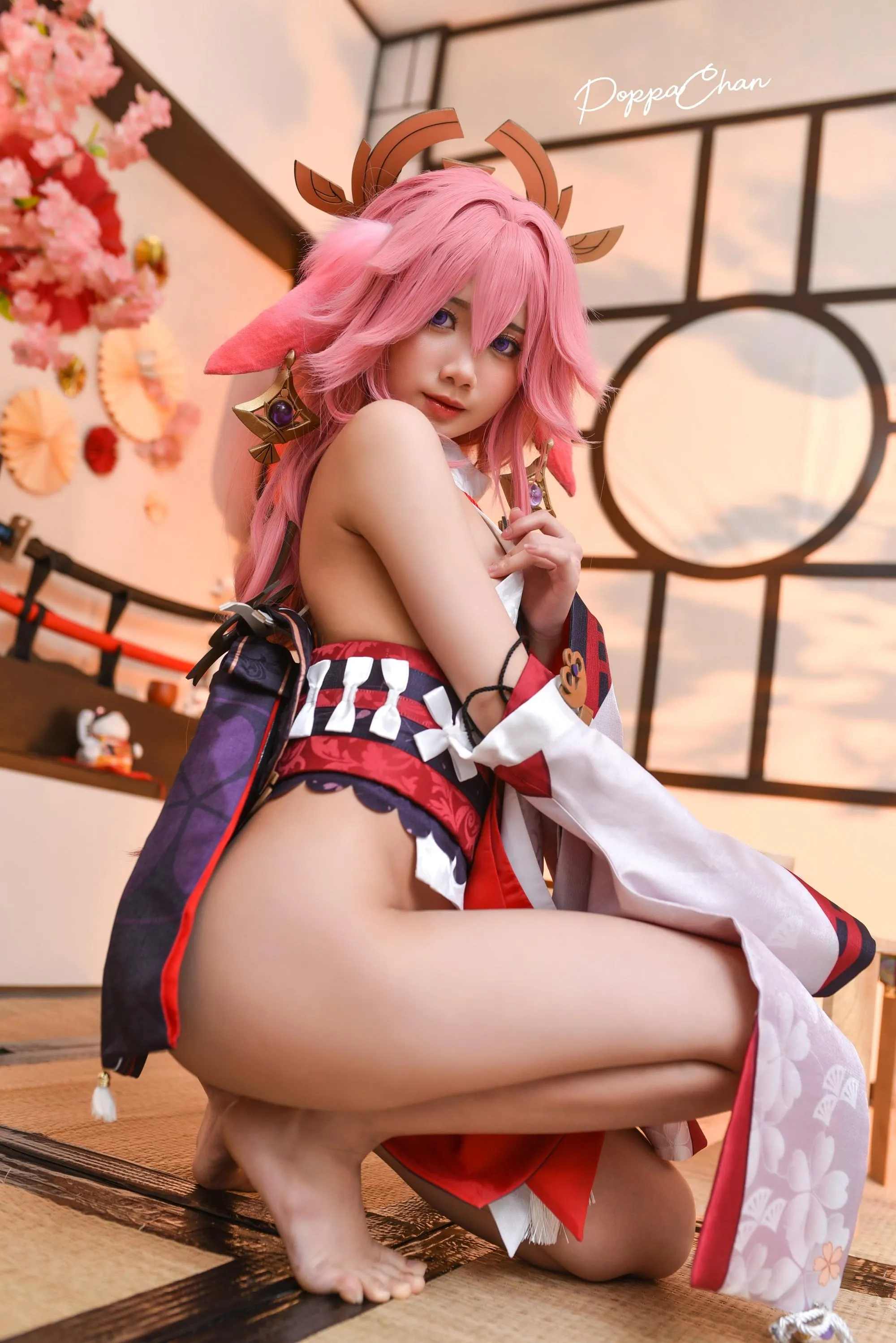 PoppaChan – NO.027 Yae Miko Genshin Impact [55P]插图7